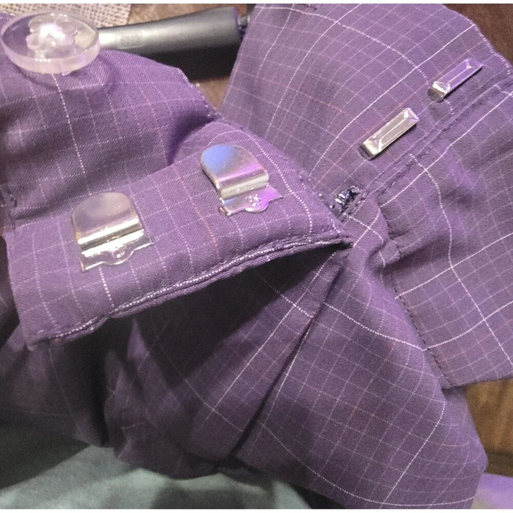 Nike Golf Women’s Size 8 Purple Plaid Bootcut Flare Pants NWOT